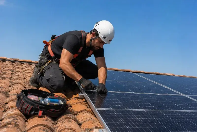 Maintenance et monitoring de panneaux solaires à Maillezais