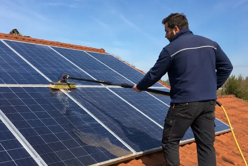 Nettoyage et entretien de panneaux solaires à Maillezais